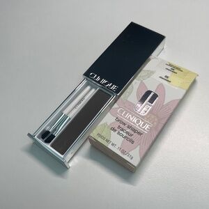 NEW RARE Clinique Brow Shaper 05 CHARCOALED Full Size 3.1g w/2 brushes HTF